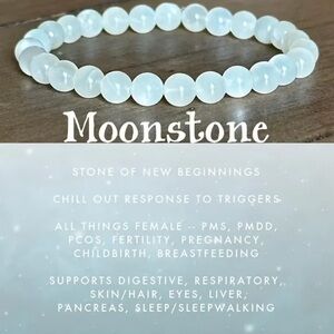 Moonstone Beaded Bracelet